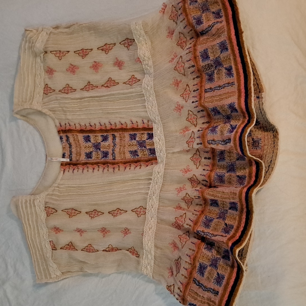 FREE PEOPLE Embroidery Top
